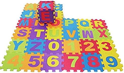 Puzzle Floor Mat with 36 Tiles for Kids