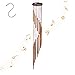4-FQ Wind Chimes, Wind Bells Outdoor Long Garden Chimes Wind Chimes Outdoor Amazing Grace Windchimes Large Deep Tone for Home Garden Decoration (Golden)