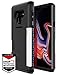 PATCHWORKS Galaxy Note 9 Case [Level Wallet Series] Rugged Hybrid Shockproof Dual Layer TPU + PC Case [Military Grade Drop Test Certified] [Wireless Charging Compatible], Black