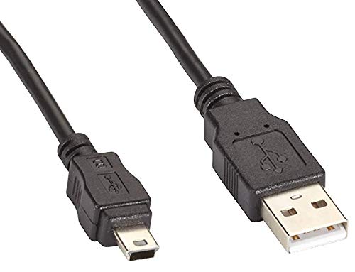 PremiumCord Cable USB 2.0 A-B Mini 5-Pin 20 cm 5 m, black - Image 3