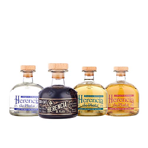 Herencia de Plata Tasting Set, 100% Agave, 4 x 0,05 Liter