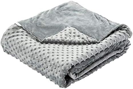 CGAOYUHUA Weighted blanket Cover for Weighted Personal Comfort Blanket Cover,Ultra-Soft Removable,Easy Care - Zipper closure,Gray_59x78in