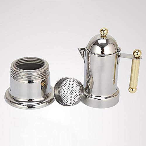 DYB Espressokocher Moka Topf Induktion Kaffee Topf Italian Style Moka Pot Kälte Brühkaffeemaschine Edelstahl Home… – Bild 7