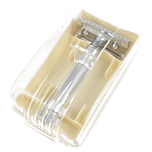 Merkur 34C Safety Razor With Hard Plastic Travel Case No Blades