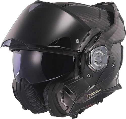 , Casco moto modulare ADVANT X CARBON Gloss Carbon, L