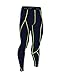 BALEAF Men's Running wear Fitness Workout Compression Pants Base Layer Tights Navy Size L