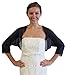 Tion Bridal Women's Chiffon Bolero, Navy Blue