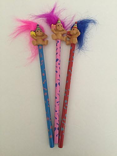 (ONE) DAM Pencil 1.5-inch Trolls by DAM Trolls