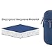 Evecase Smile Padded Neoprene Zipper Carrying Sleeve Case Bag with Front Accessory Pocket for Android 7 - 8 inch Tablet Device - Navy Blue