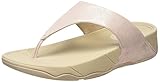 FitFlop Women's Lulu Shimmersuede Flip Flop, Nude, 9 M US