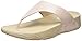 FitFlop Women's Lulu Shimmersuede Flip Flop, Nude, 9 M US