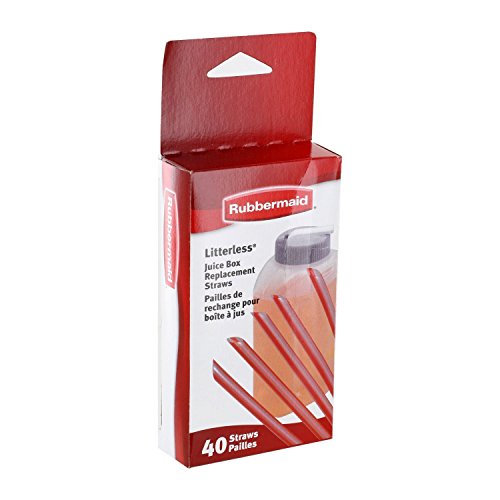 Rubbermaid Litterless Juice Box Replacement Straws, Box of 40 Straws - //coolthings.us