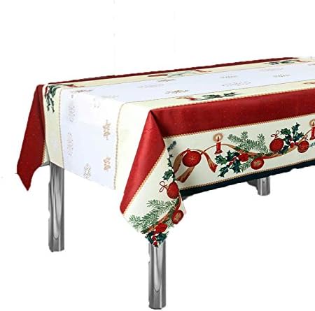 Stain-Resistant Table Cloth with Christmas/Easter Patterns in Spring Colours - Perfect Home Décor Redondo