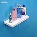 Doxwater F3003 Multi-Functional Bathroom Shelves,White ABS Stainless Steel,Kitchen Shelf,White Shelf