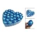 Simplifestyle 24 Pcs Scented Bath Soap Rose Petal in Heart Box Blue
