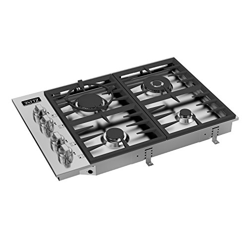 4 E30+RC+Professional+Cooktop+Burners+Stainless