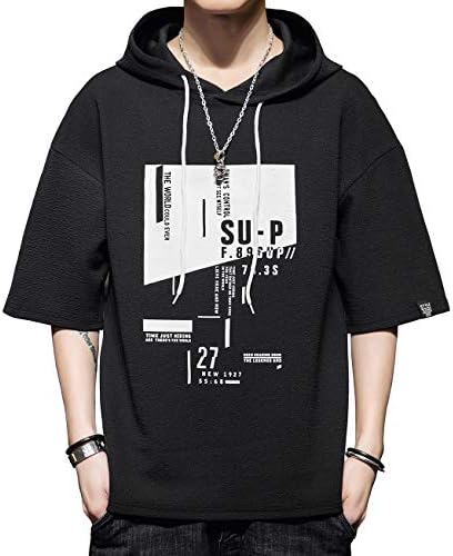 パーカー メンズ プルオーバー 長袖 半袖 ゆったり おしゃれ 春 夏 秋 フード付き おおきいサイズ 新生活