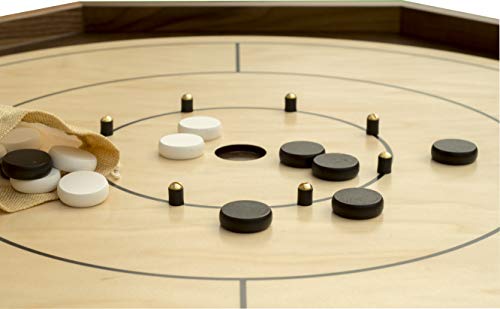 Real Hardwood Tournament Size Crokinole Board by Cape Fear Board Co.