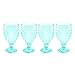 Trestle Collection, Goblet , Aqua - Set of 4
