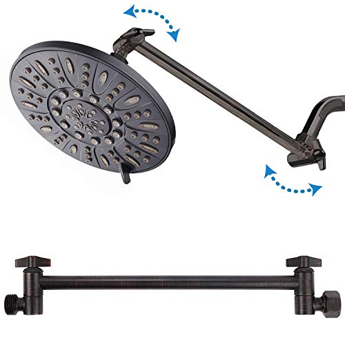Hotel Spa 11" Solid Brass Adjustable Shower Extension Arm with Lock