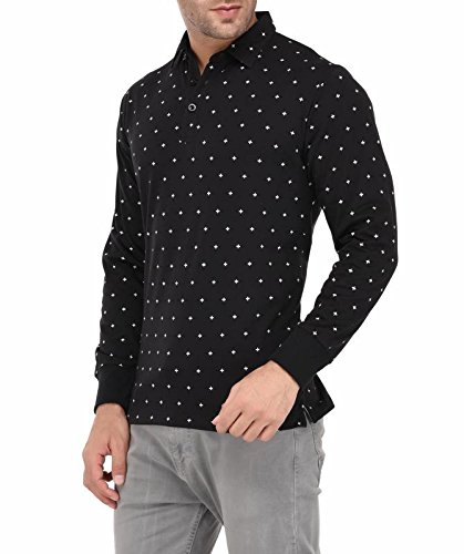 vivid bharti men's black printed full sleeve high quality tshirts