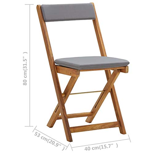Tidyard 3-TLG.Bistro-Set Bistroset Mit Auflagen Sitzgruppe Balkonset Gartengarnitur Terrassenmöbel Balkonmöbel… – Bild 8