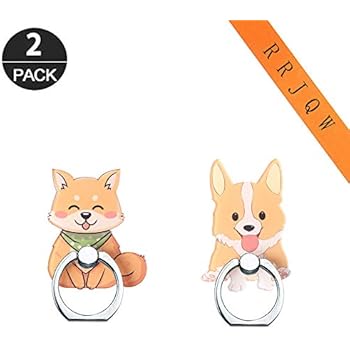 Phone Ring Holder Stand,Dog Phone Ring Stand Holder 360 Rotation Finger Ring Grip Stand for Cellphones,Smartphones and Tablets(Shiba Inu,Corgi)