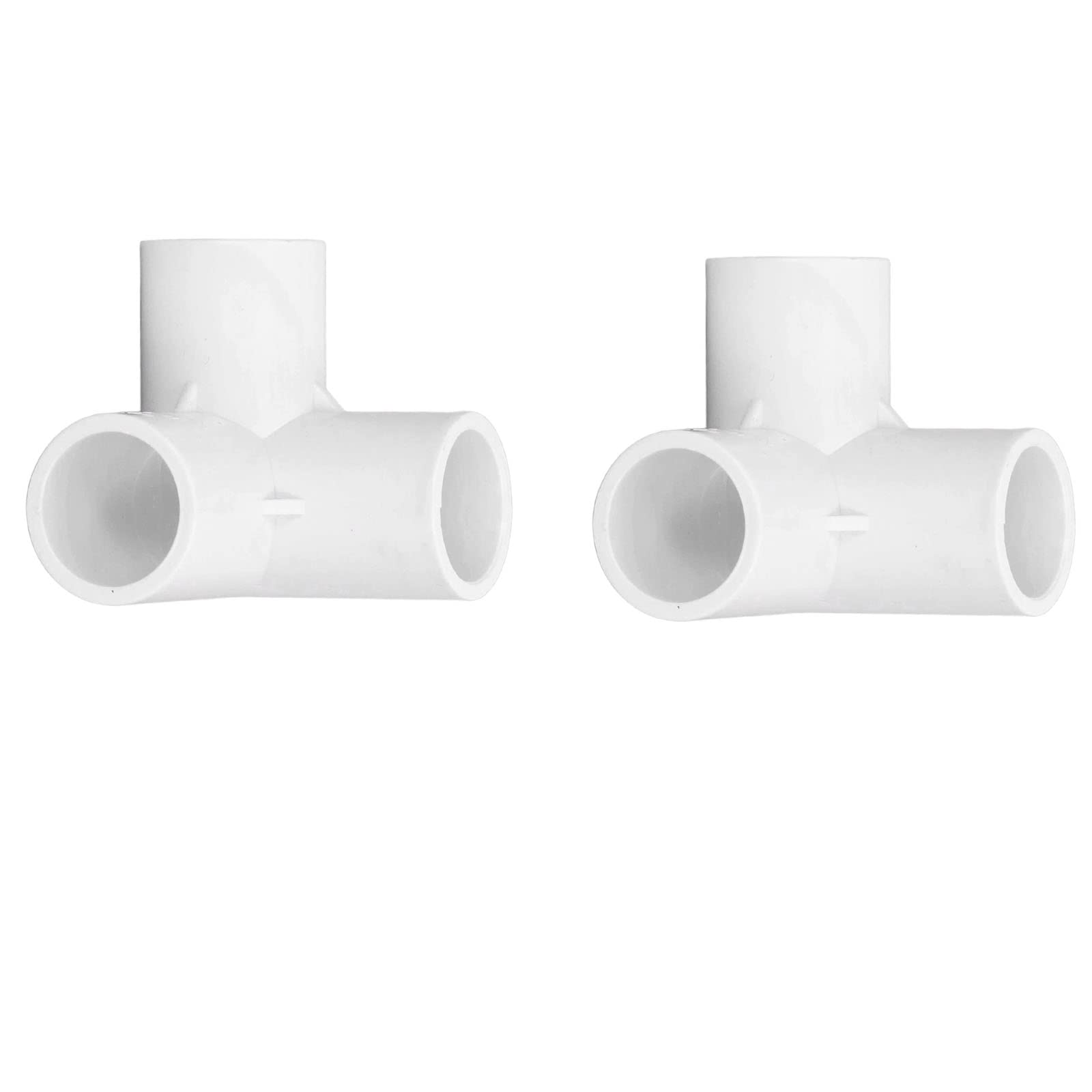 TOP-VIGOR 10Pcs 3 Way Elbow PVC Pipe Fitting Connector 20mm, Water Pipe Joints Corner Connectors for DIY PVC Shelf Garden Support Structure