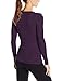 32Degrees Women's Scoop Neck, Heather Burgundy, Medium