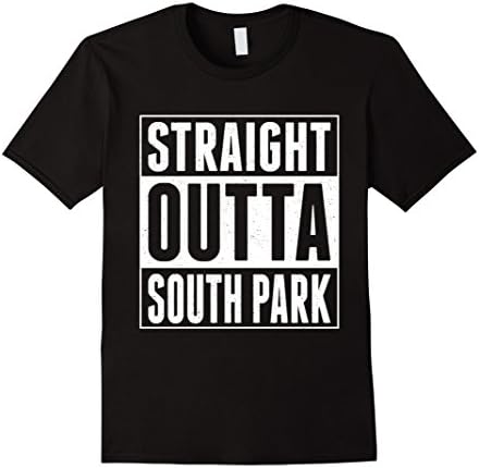 Men's Straight Outta South Park T-Shirt Small Black