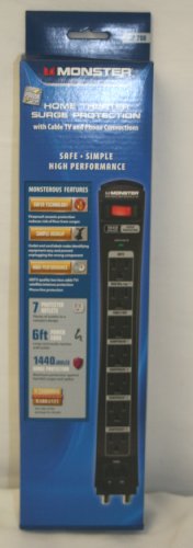 Monster Power MP JP 700 Home Theater Surge Protector - 7 Outlets -1440 Joules