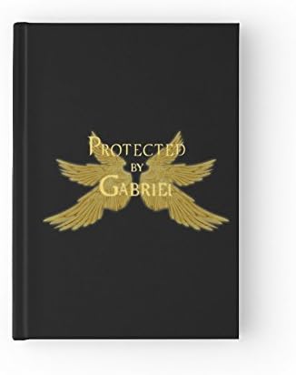 Supernatural Protected by Archangels Hard Cover Journal, Book, Diary, Gabriel, Michael, and Lucifer Available, You Choose Paper Style (Ruled (lined) Paper, Gabriel)