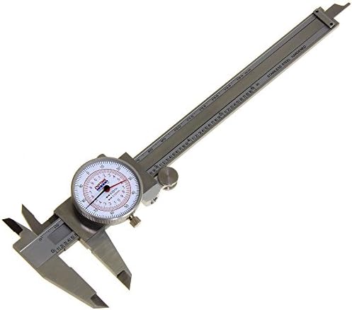 Anytime Tools Dial Caliper 6″ / 150mm DUAL Reading Scale METRIC SAE Standard INCH MM Anytime Tools Dial Caliper 6″ / 150mm DUAL Reading Scale METRIC SAE Standard INCH MM
