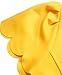 Sidefeel Women Sweet Scallop Pleated A-line Dress Small Yellow