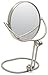 Jerdon MC449N 5.5-Inch Folding Travel Mirror with 10x Magnification and Velveteen Storage Pouch, Nickel Finish