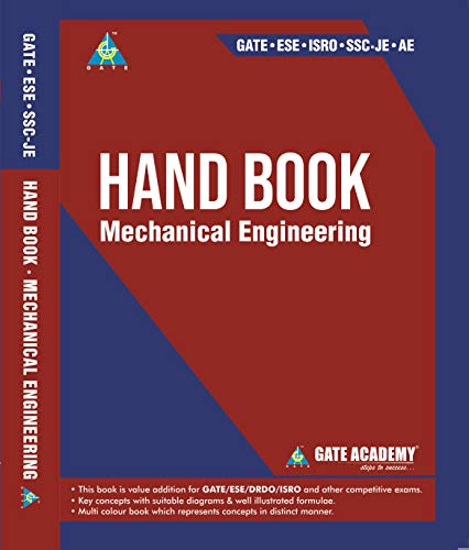 GATE Books: GATE ACADEMY HANDBOOK FOR MECHANICAL ENGINEERING