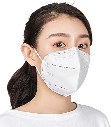 5 Pieces Fashion Protective Face Masks, White