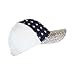 USA Bling Baseball Cap, Sparkle Rhinestone American Flag Hat, Adjustable Size (White)