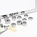 Ohuhu 2 PCS Slim Bottom License Plate Frames Polish Mirror Powder Coated Wont Block Letters/Stickers