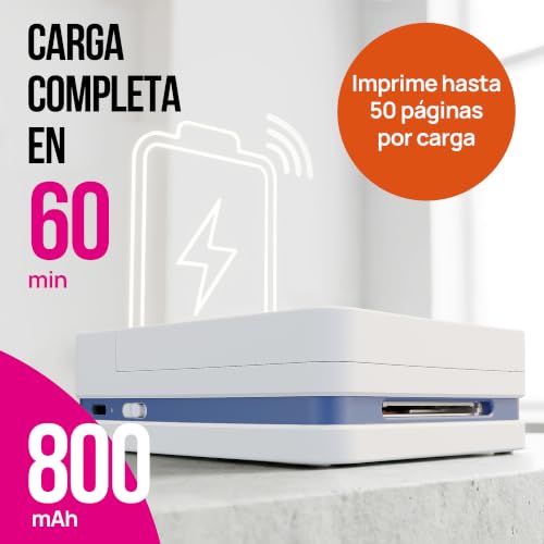 Nelko PP01 Portable Photo Printer with 100 Sheets Paper and Ink Cartridge, Instant Photo Printing for iOS/Android, Mini Pocket Size Printer with Editing App | Impresión en color, edición de aplicaciones con filtros / marcos, para viajes, artesanías, regalos personalizados