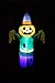 6 Foot Tall Happy Thanksgiving Hallween Inflatable Pumpkin Scarecrow Perfect Thanksgiving Autumn Yard Art Indoor Outdoor Decoration