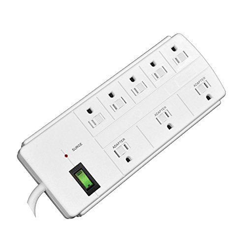 Go Green Power (GG-18316WH) 8-Outlet Surge Protector, White