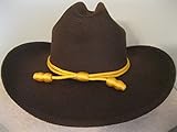 Western Cowboy Hat - Cattleman's with Cavalry Band - Brown (large/extra large)