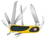 Wenger 16807 Swiss Army EvoGrip 18 Yellow Pocket Knife, Yellow and Black, Outdoor Stuffs