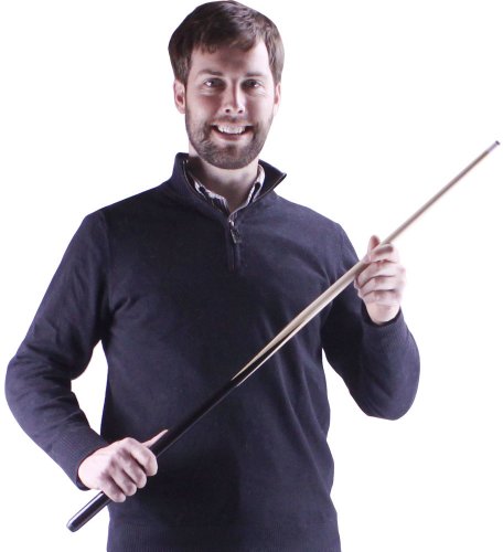 Felson Billiard Supplies Shorty Pool Cue, 36-Inch - Single Piece Short Wooden Stick Accessory