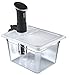 Wellborn Sous Vide Container with Lid, 12 qt. Heat Resistant Strong Bucket, Collapsible Lid, Polycarbonate Clear, NSF Approved, Sous Vide Container Bundle Set for Anova Culinary Precision Cooker