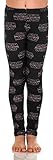 Disney Star Wars Girls Leggings Logo Print Graphic Ages 4 - 10 (Black, Medium)