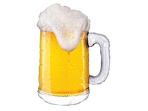 Realistic Foaming Beer Mug 34" Foil Party Balloon
