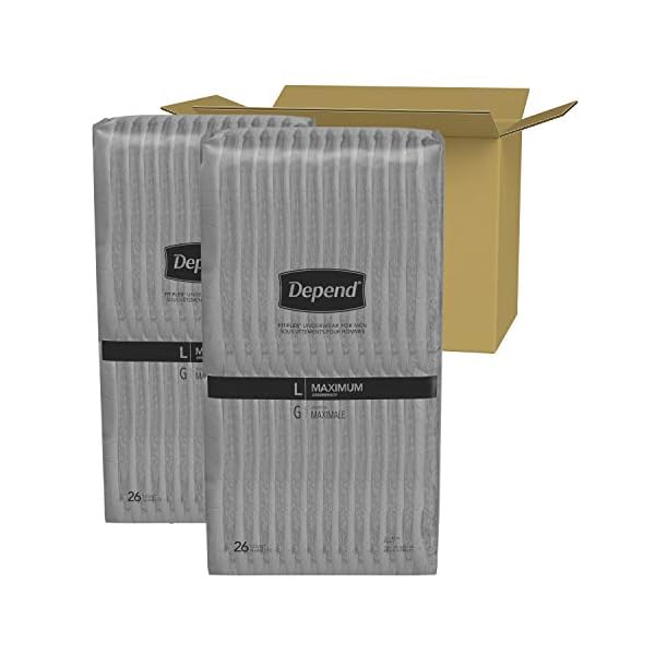 Depend FITFLEX Incontinence Underwear for Men, Maximum Absorbency