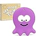 Baby Teething Toys - Adorable Violet Octopus - Best Sensory Learning Teether for Girl Or Boy Infant Newborn 3/6 / 12 Months / 1 Year Old - BPA Free Silicone - Cool Baby Shower Gifts